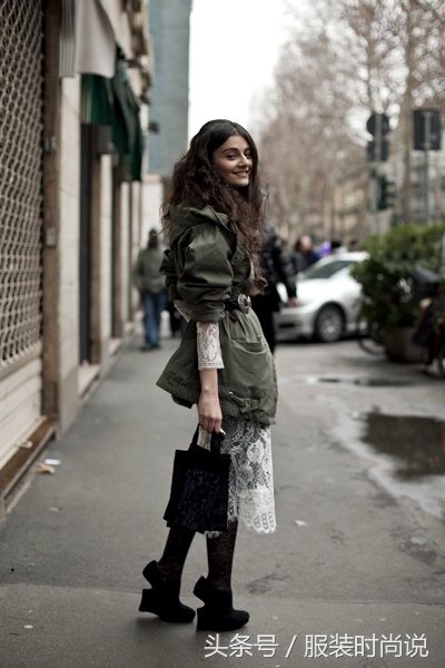 军绿色外套穿搭棉衣,军绿色棉服如何穿出高级感