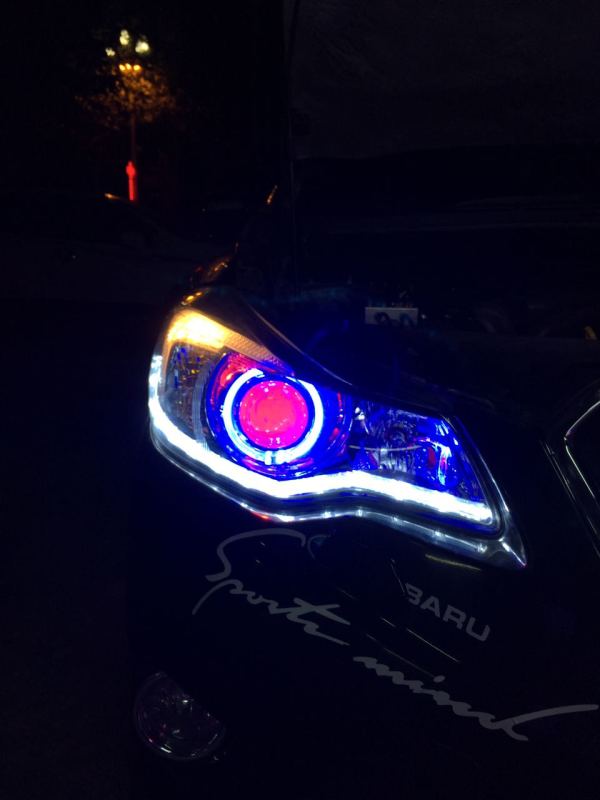 斯巴鲁xv改雾灯详细教程,斯巴鲁xv改军绿色