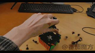 27阶魔方的还原教程,人工还原22阶魔方