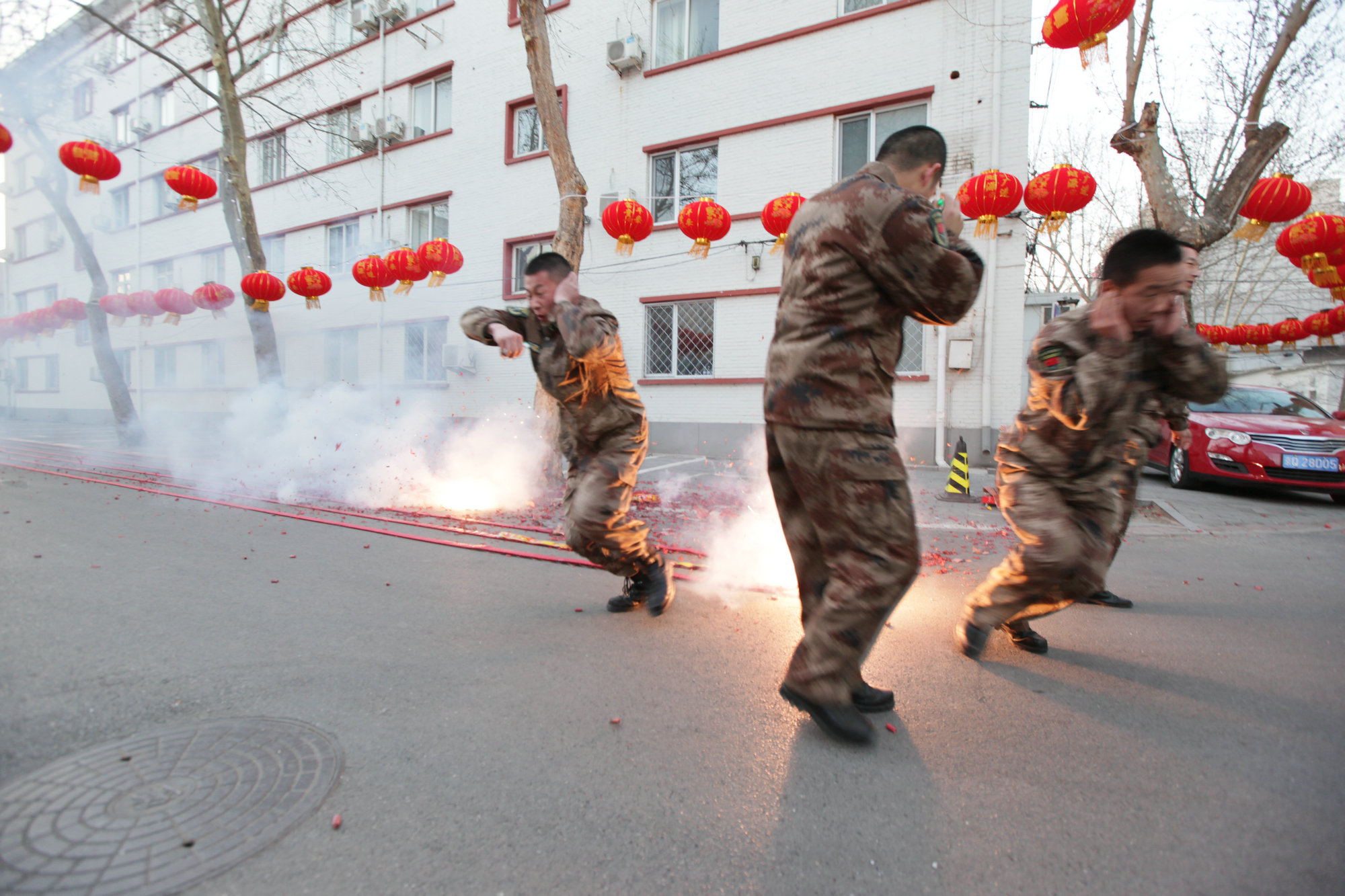 解放军306医院除夕之夜倒计时与正计时