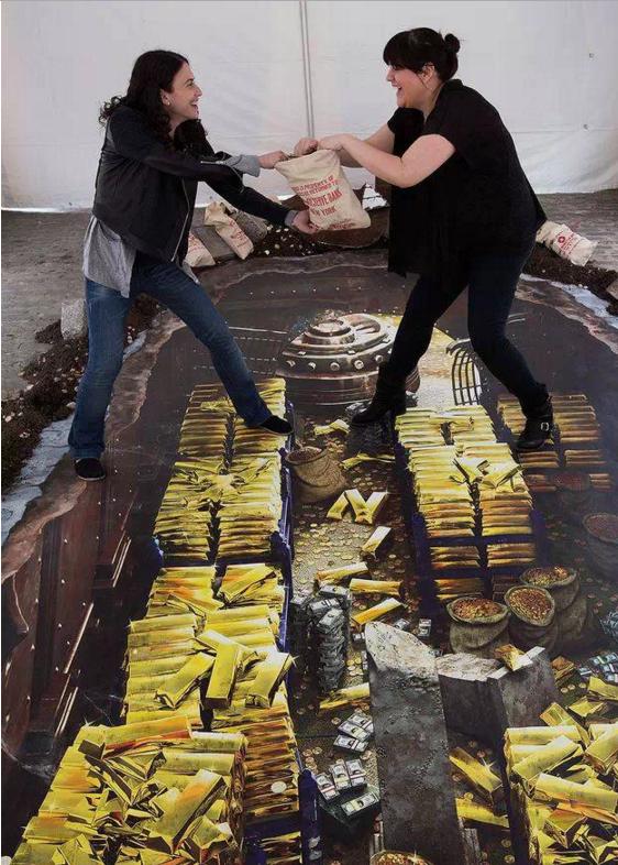 外国网友家的3D地板,炫酷到没有朋友,我们家看看就好!