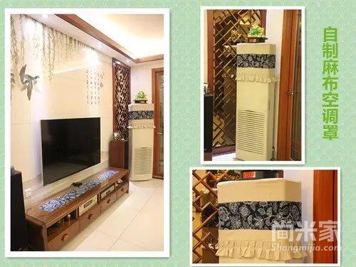 简约中式客厅大白墙装修效果图,现代简约客厅装饰画中式