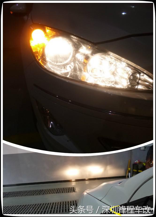 车灯亮度不够怎么修复,标致408改了led灯还能加装透镜吗
