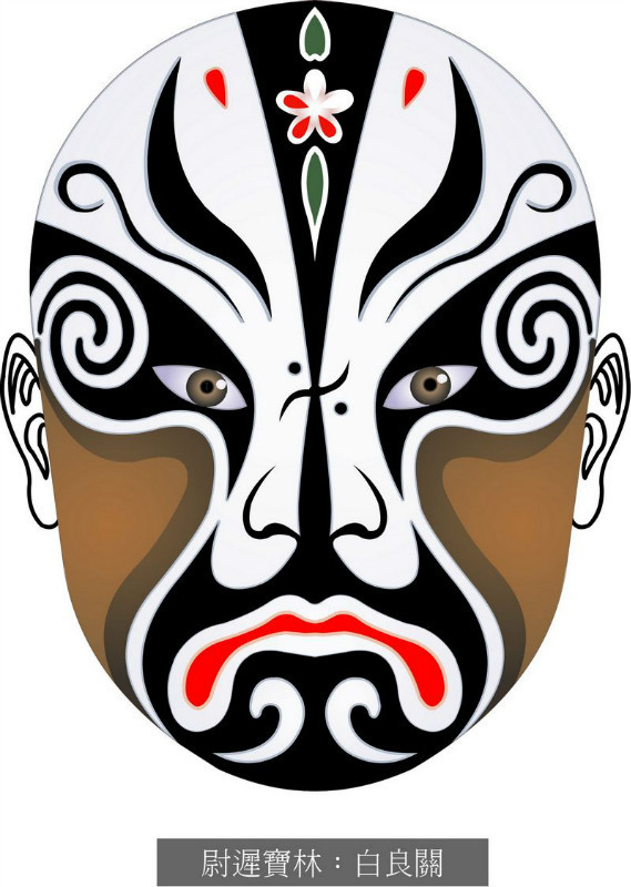 国粹脸谱重组画,国粹创意经典脸谱