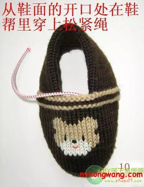 毛线拖鞋的编织方法图解小猫,可爱兔毛线拖鞋编织