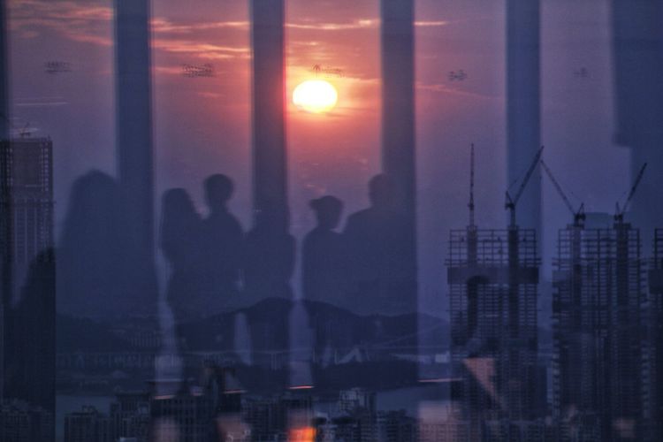 云上厦门看厦门夜景,海上看厦门