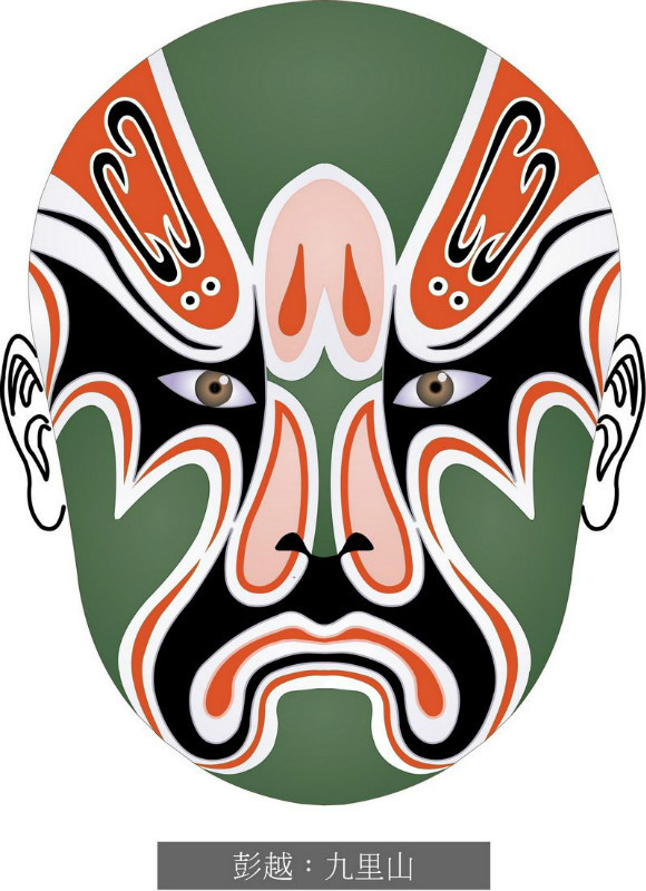 国粹脸谱重组画,国粹创意经典脸谱