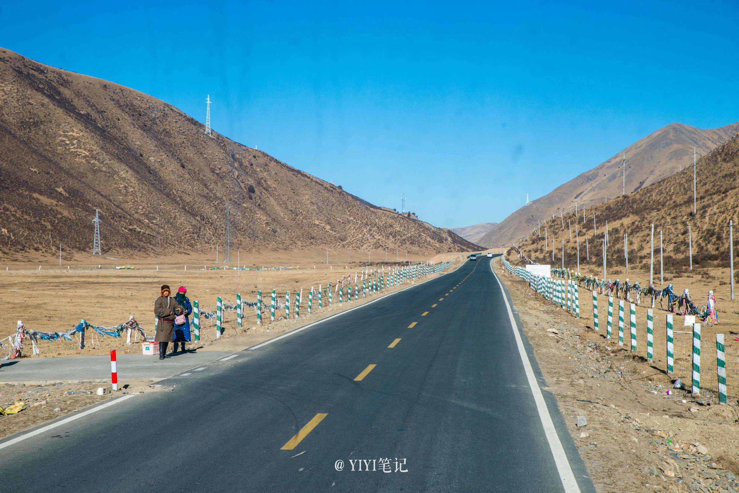 色达的冬天的美景,冬天的色达