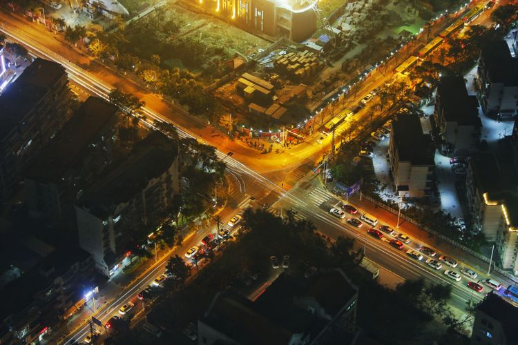 云上厦门看厦门夜景,海上看厦门