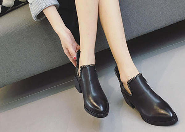 矮个子腿粗的穿筒高15厘米的短靴,洋气好看女短靴