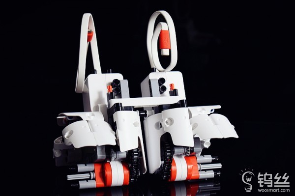 儿童大颗粒积木百变汽车机器人,米兔积木机器人履带机甲编程