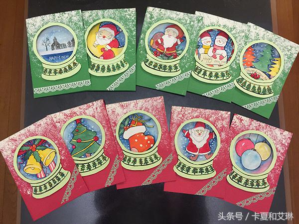 圣诞节简单手工做贺卡送给妈妈,圣诞贺卡手工制作简单易学