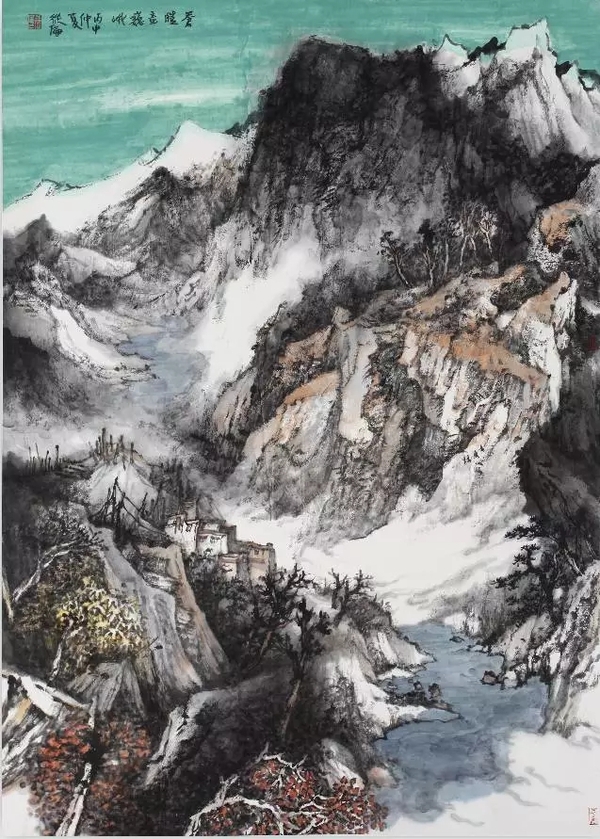 薛从伦山水画,薛从伦山水画欣赏