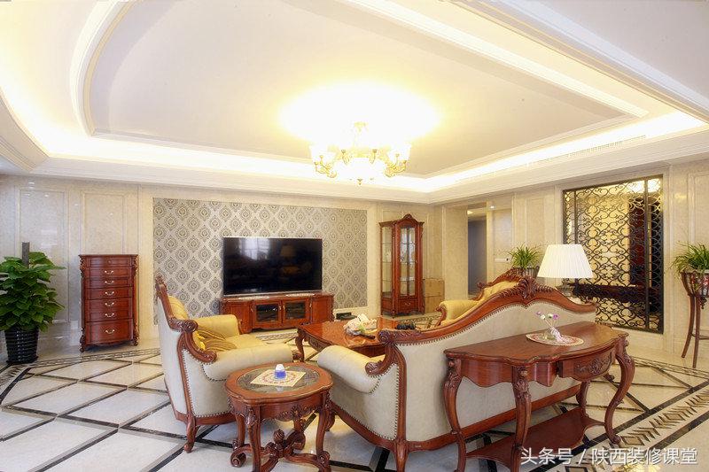 欧美大平层豪宅,欧美大平层客厅装修效果图