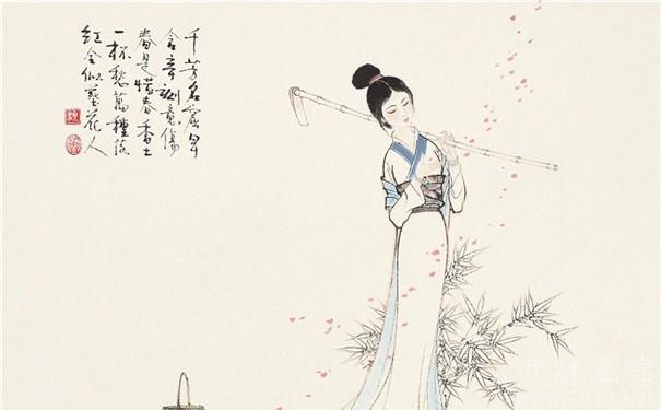 林黛玉葬花时的场面和内心感受,林黛玉葬花词中最经典的几句