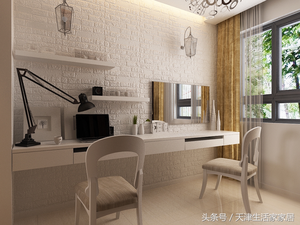 天津生活家装设计,金海岸商品楼147方装修风格