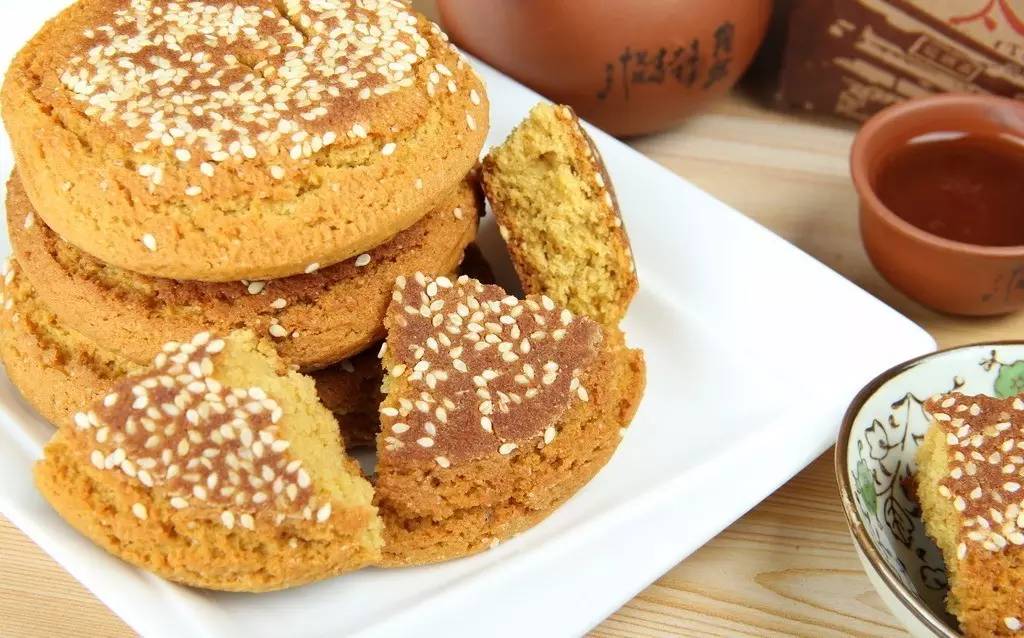 山西美食太谷饼简介,山西风味太谷饼