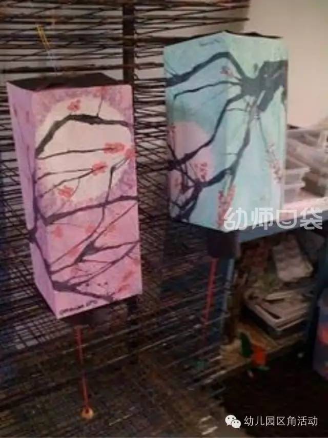 灯笼装饰幼儿园简单漂亮,幼儿园新年手工吊饰环创走廊灯笼