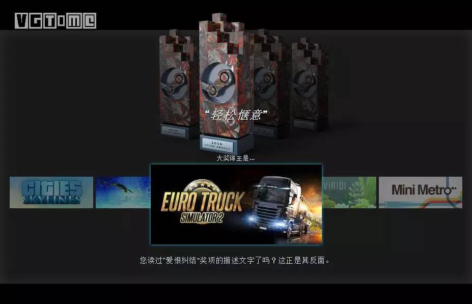 steam大奖获奖作品2021,历年steam大奖获奖作品