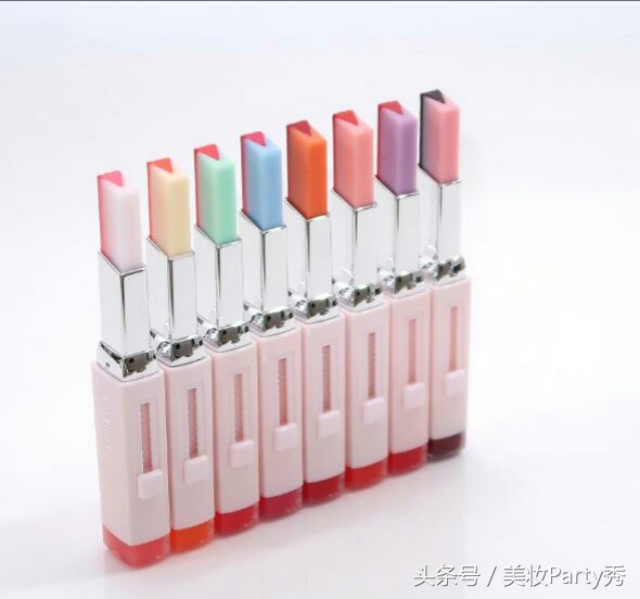 兰芝v型双色唇膏真人试色,兰芝双色唇膏11号色怎么涂