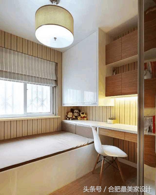 小卧室装修带书柜,小卧室装修多储物