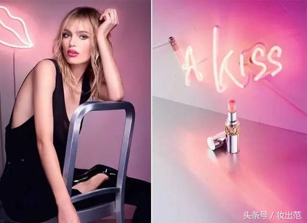 ysl圣罗兰口红粉银管,2017ysl圣诞款