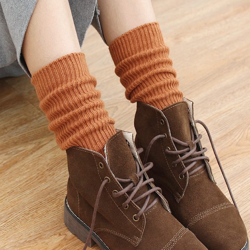 英伦风中跟马丁靴短靴,英伦学院风坡跟短靴