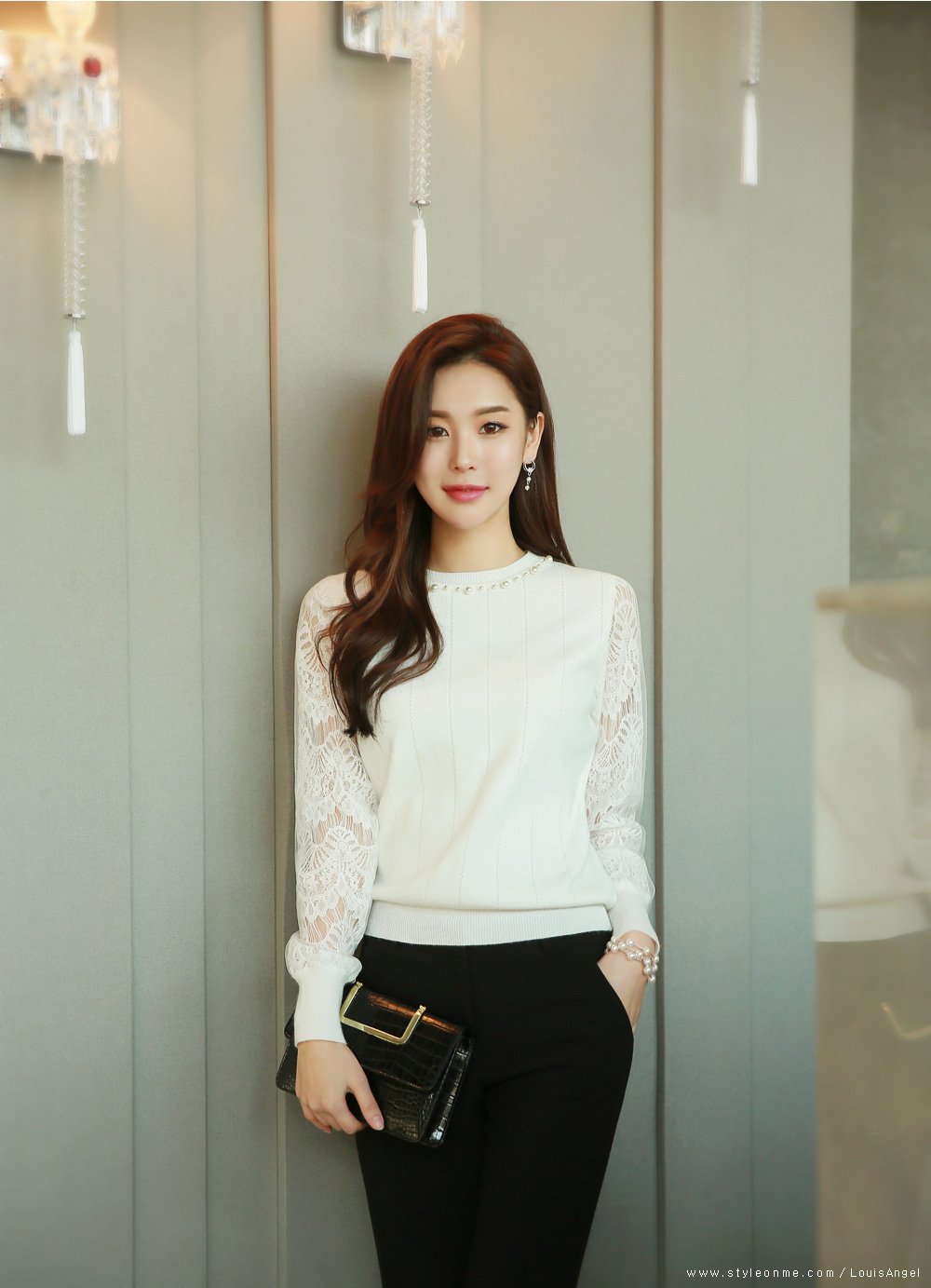 针织连衣裙修身写真艺术照,蓝色针织吊带甜美少女写真