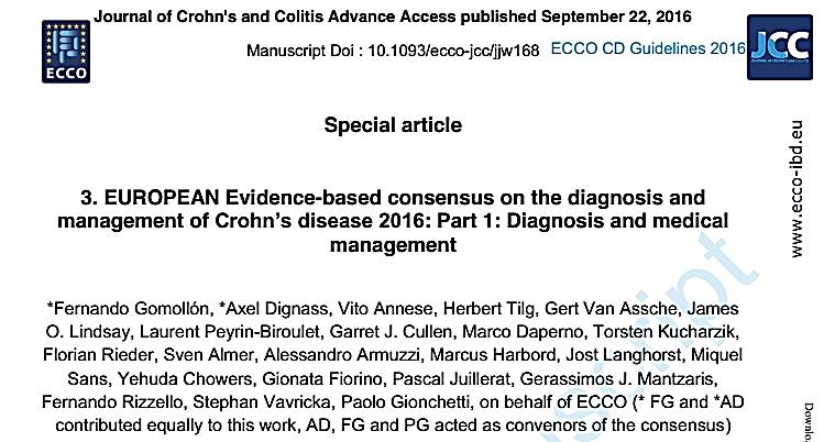 中华医学会克罗恩病指南,2021年克罗恩病目前研究进展