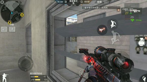 cf手游超实用点位技巧,穿越火线手游沙漠灰b点跳箱技巧