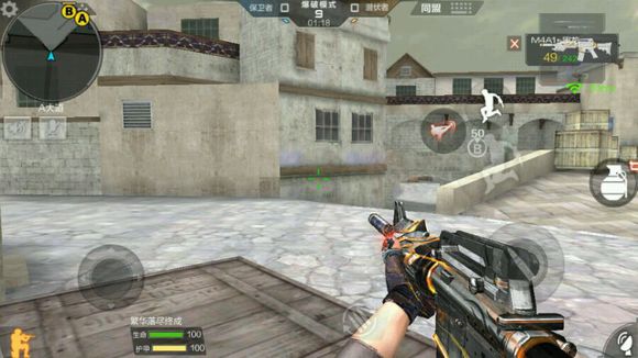 cf手游超实用点位技巧,穿越火线手游沙漠灰b点跳箱技巧