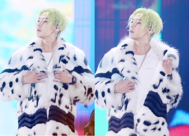 黑貂权志龙,权志龙穿黑貂演唱会