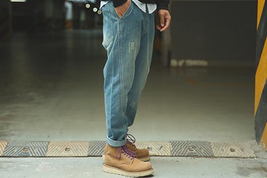 微胖的男生应该穿什么样子牛仔裤,矮个子男生适合穿垂坠感牛仔裤