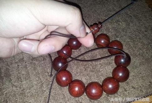 手串绳断了怎么打结,戴佛头手串怎么穿绳打结