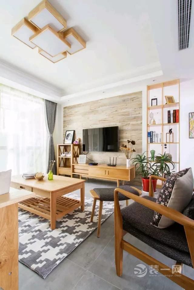 长沙-凯特梅溪紫郡-113平和式风格三居室装修样板间