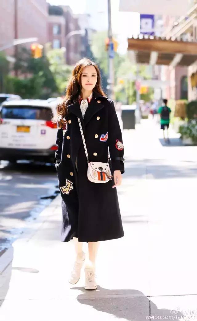 唐嫣怎么解决高额头,唐嫣遮发际线发型