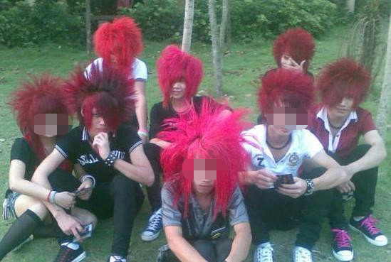 帅气迷人杀马特,杀马特另类发型