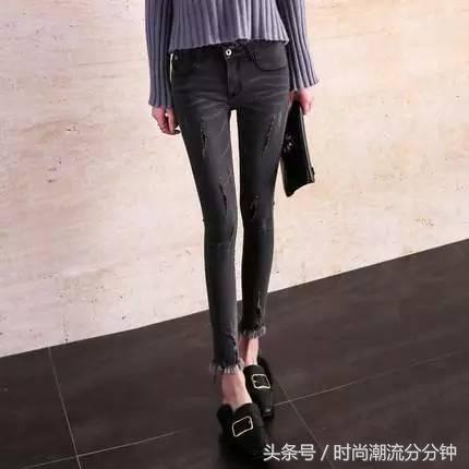 慵懒穿搭女春秋皮裤,冬季穿搭黑色打底裤女