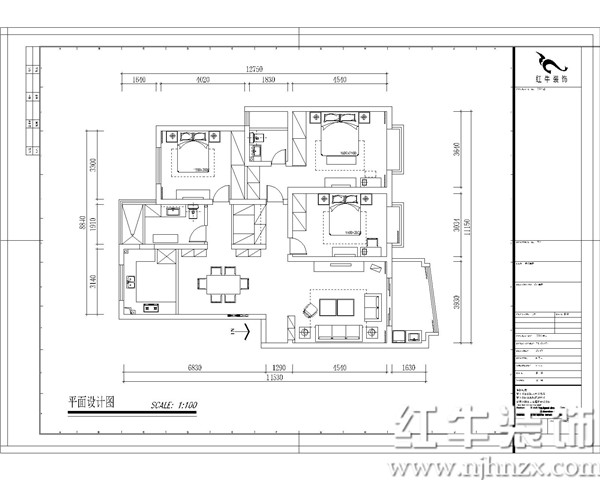 小户型三室两厅现代简约装修风格,简约大方三室两厅家装设计风格