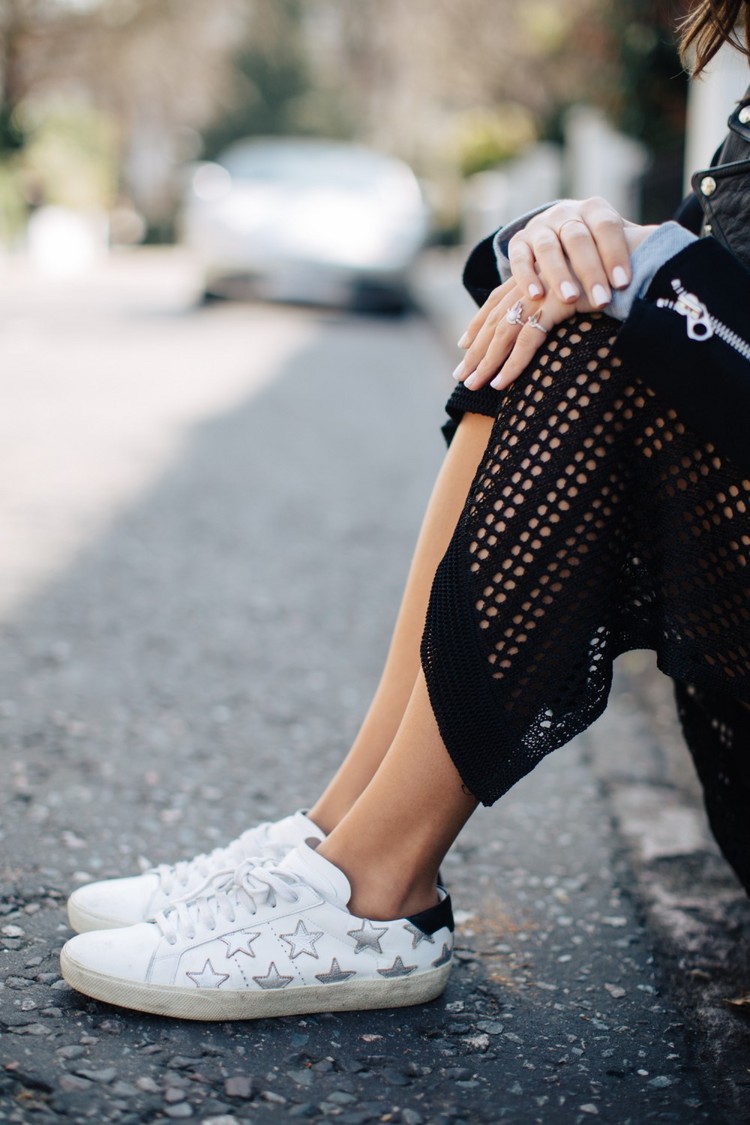 ysl做旧小白鞋,ysl最新款鞋