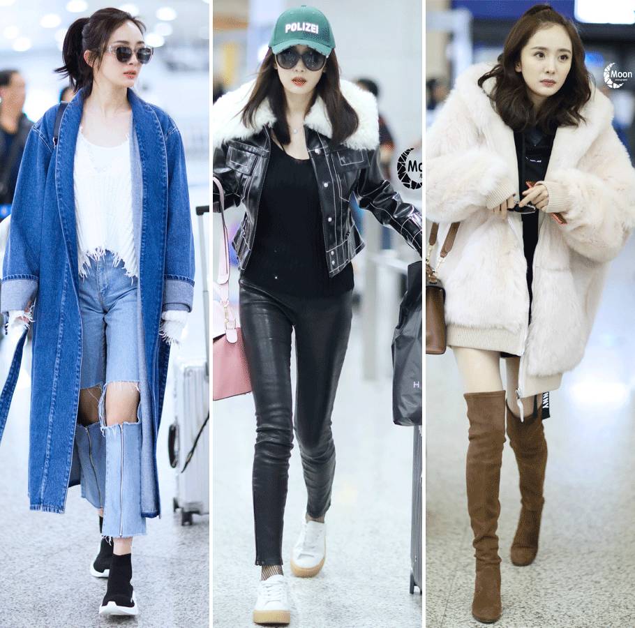 杨幂在泳池边吃苹果,在游泳馆里偶遇杨幂