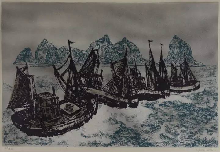 在山的那边海的那边有一群小红狗,在山的那边海的那边有一个蓝精灵