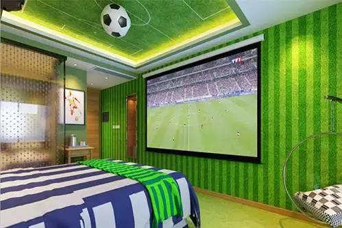 球迷创意足球主题房间,该如何表达对足球的热爱