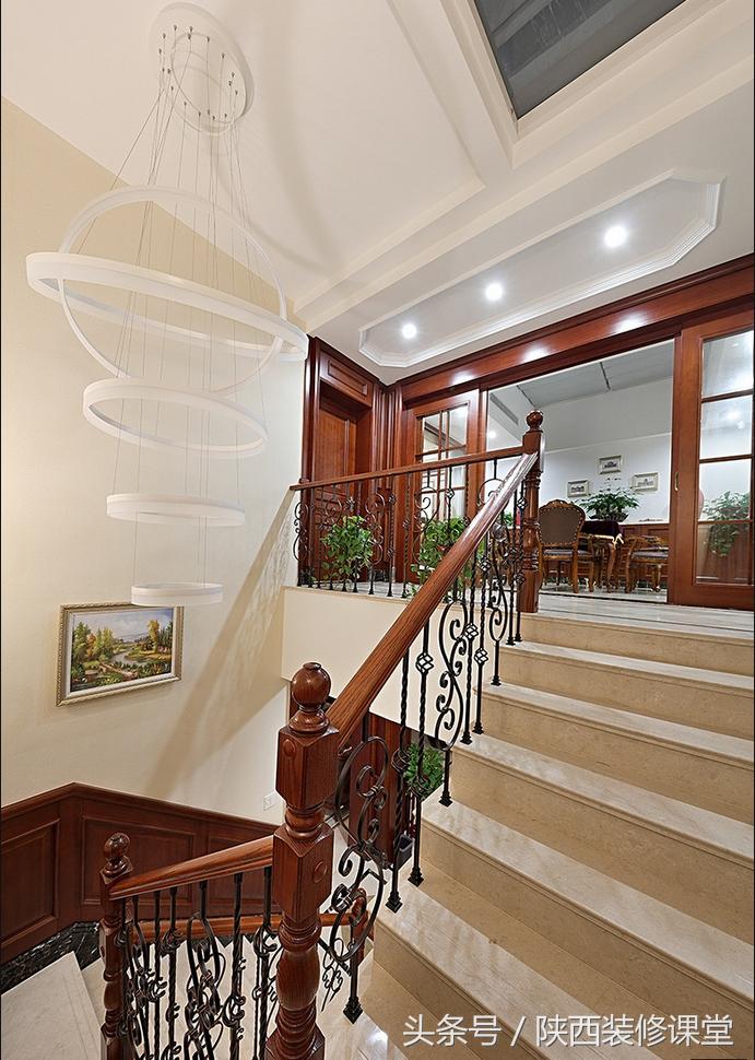 中国美式豪宅,400平轻奢中式豪宅