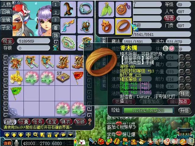 梦幻西游59大爷装备展示,梦幻西游69力地府详细攻略