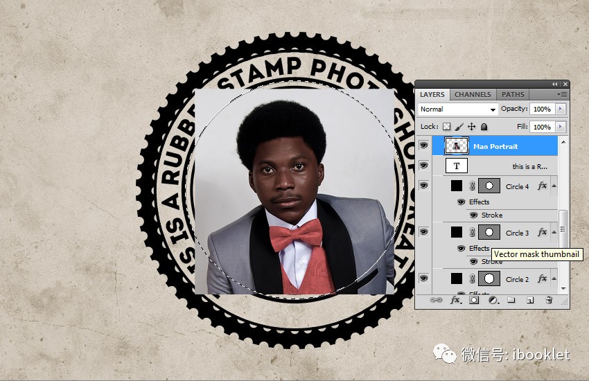 如何在Photoshop中创建橡皮图章效果