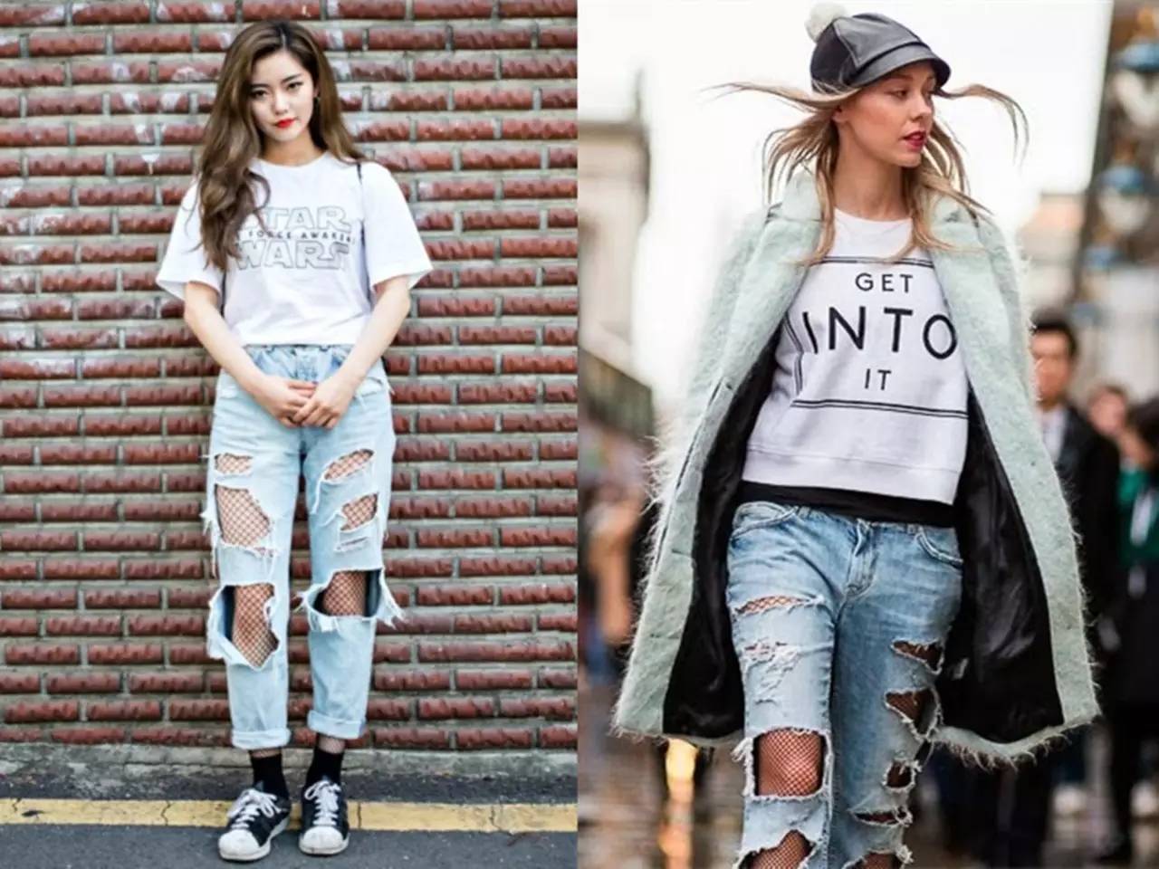 如何正确的穿大洞渔网袜,如何穿渔网裤