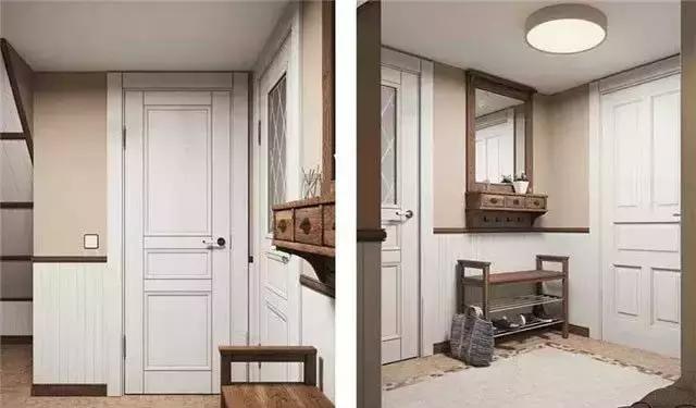 换鞋在门外好还是在玄关里好,入户玄关坐着换鞋对着门是否好