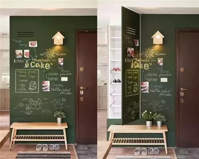 换鞋在门外好还是在玄关里好,入户玄关坐着换鞋对着门是否好