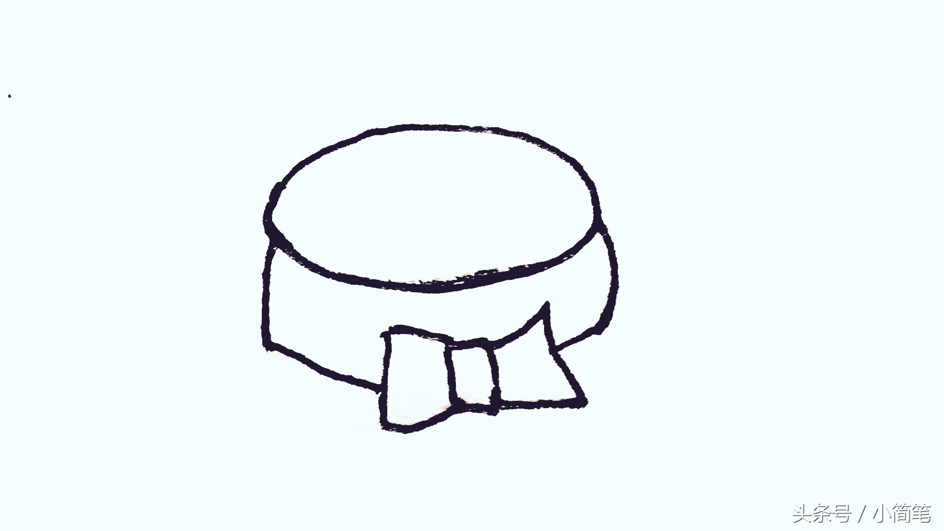 警察帽子简笔画画法,幼儿园冬季帽子简笔画简单又好看